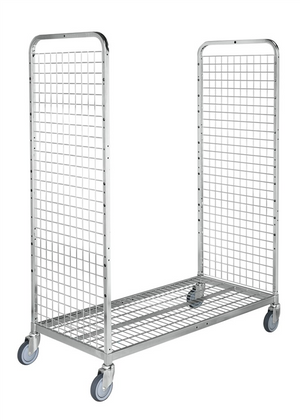 Modul 300 Kommissionierwagen – Elektroverzinkter Flex Cart – Tragfähigkeit 300 kg (900 × 625 × 1710 mm)