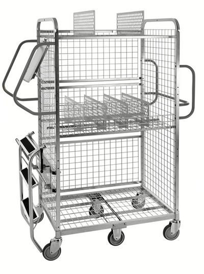 Modul 300 Picking Trolley – Electrogalvanised Flex Cart – 300kg Capacity (1300 × 625 × 1710 mm)