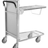 Stackable Shop Trolley with Fold-Up Upper Shelf – 100kg Shelf Capacity