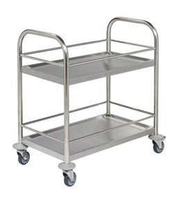 2-Plane Stainless Steel Trolley – C2 – Preschool Version (700 × 400 × 780 mm)