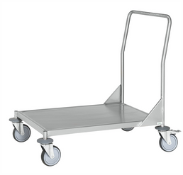 Stainless Steel Platform Trolley – C3 (AISI 304) – 625 × 415 × 905 mm