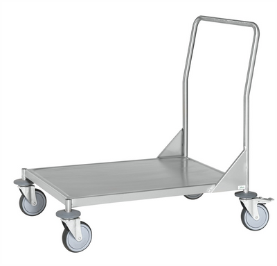 Edelstahl-Plattformwagen – C3 (AISI 304) – 625 × 415 × 905 mm