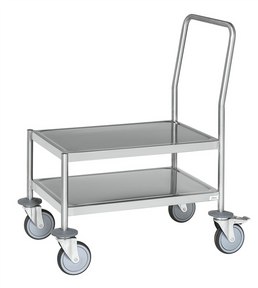 Stainless Steel Platform Trolley – C3 (AISI 304) – 700 × 415 × 905 mm