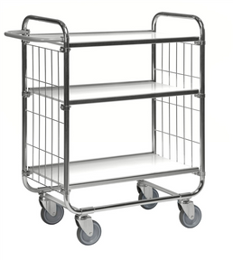 Series 8000 Shelving Trolley – Electrogalvanised – 250 kg Capacity (945 × 470 × 1120 mm)