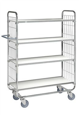 Series 8000 Shelving Trolley – Electrogalvanised – 250 kg Capacity (945 × 470 × 1590 mm)