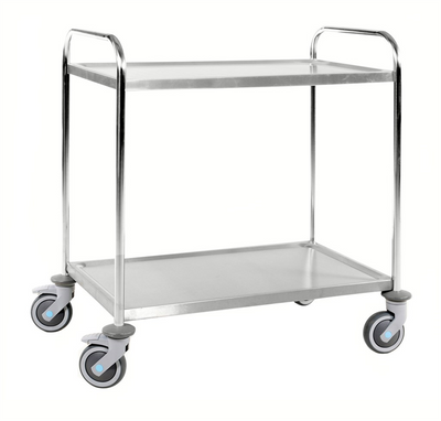 Stainless Steel Trolley – 2 Levels – C3 – 860 × 540 × 945 mm