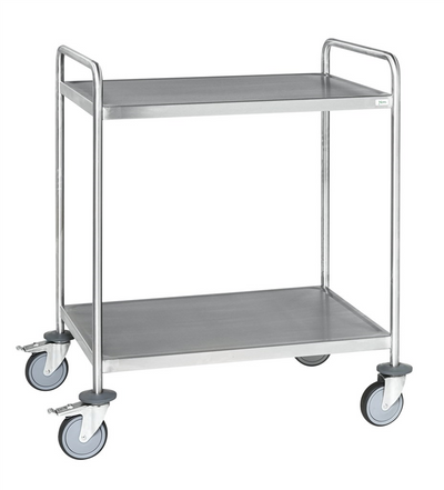 Stainless Steel Trolley – Fully Welded – 2 Levels – C3 – 825 × 575 × 1010 mm