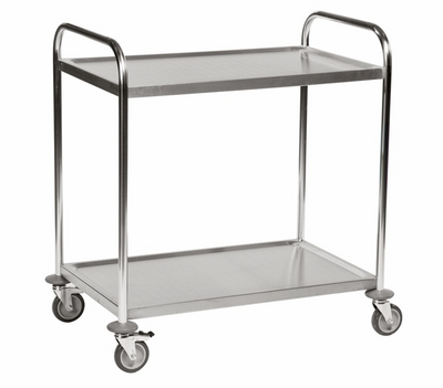 2-Floor Stainless Steel Trolley – C2 – 100 kg Capacity (860 × 540 × 945 mm)