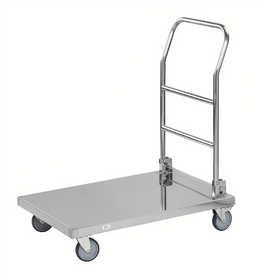Plattformwagen aus Edelstahl – C2 – 830 × 530 × 940 mm