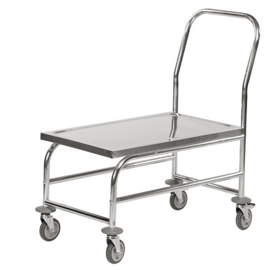 Stainless Steel Flatbed Trolley – C3 – 880 × 500 × 965 mm