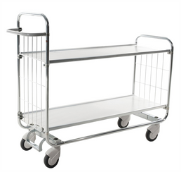 Series 8000 Shelving Trolley – Electrogalvanised Flex Cart with Central Lock – 250kg Capacity (1195 × 470 × 1120 mm)