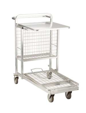 Merchandising Stock Trolley with Shelf, 1080 x 900 x 600 mm