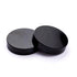 30ml Clear Glass Round Ointment Pot Empty Jar with 38mm Black Screw Cap, Pack of 110