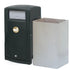 110 Litre External Push Flap Bin – MDPE Lockable Waste & Recycling Bin with Liner