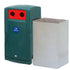 110 Litre External Bottle & Can Recycling Bin – Lockable MDPE Recycling Unit with Liner