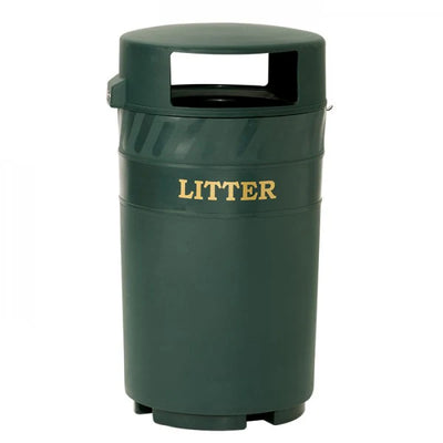 126 Litre External Hood Bin – Lockable MDPE Outdoor Waste Bin with Galvanised Liner