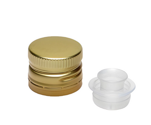 31,5MM Goldene Plastik Tamper Evident Öl-Ausgießer Kappe