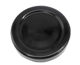 48 mm schwarze Twist-Off-Kappen
