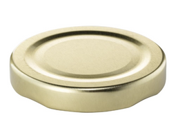 53 mm hellgoldene RTO-Drehverschlüsse