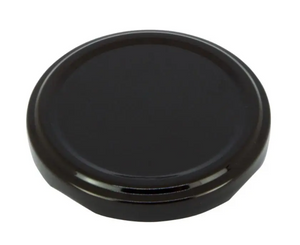63MM Schwarze Drehverschlusskappen – Pasteurisierbar