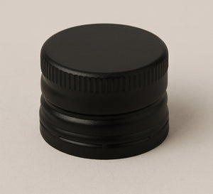 18 mm tamper-evidente schwarze Kappe mit EPE-Innenauskleidung – Ideal für Ölflaschen
