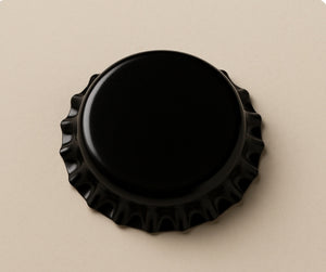 Schwarze Kronenkorken für Bierflaschen – 26mm