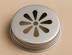 70mm Silber Multi-Loch Blumen Mason Deckel