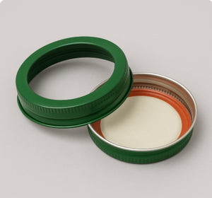 70mm Grüner 2-teiliger Mason Deckel & Dichtkomponente