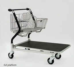 Vario 110S Transport Trolley – Foldable Basket Trolley with Plywood Platform