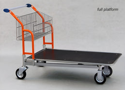 Vario 120 Transport Trolley – Fixed Basket Trolley with Plywood Platform