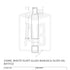 250ml White Flint Glass Marasca Olive Oil Bottle (Screw Neck)