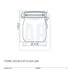 750ml Kilnclip Glass Jar