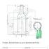 750ml Mountain Glass Water Bottle
