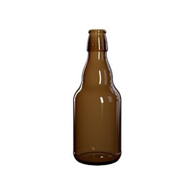 330-ml Bernstein-Steinie-Bierflasche – UV-schutzendes Glas