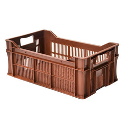 Agrarkiste aus Kunststoff – 500 x 300 x 200 mm – 23 Liter – Lebensmittelecht, perforiert