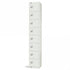 All White Steel Locker with Cam Key Lock, 300mm Depth