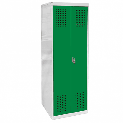 Ambulance Service Steel Locker with 2 Compartments & Lower Shelf