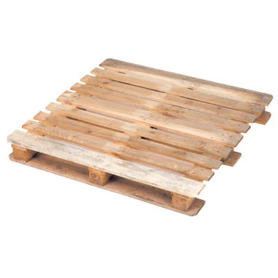 Chemikalienpalette CP3 – 1140 x 1140 x 138 mm – Neu – Hochleistungs-Holzpalette für Fässer und Big Bags