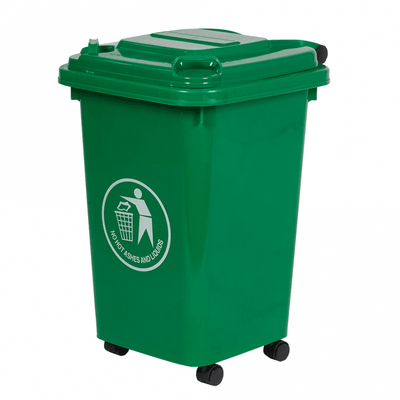 50 Litre Coloured Mini Wheelie Bin – Compact Wheeled Waste Bin