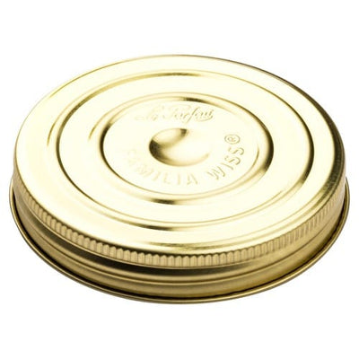 100 mm Bouchon-Schraubverschluss – Golddeckel für Le Parfait-Gläser