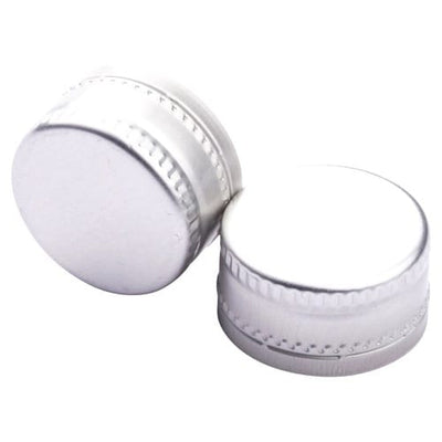 28×15mm Silver Aluminium ROPP Cap – Tamper-Evident Bottle Closure