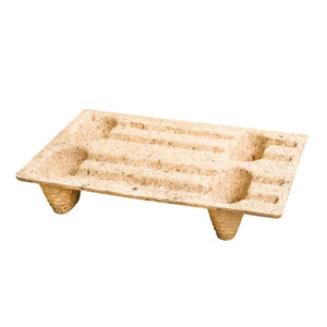 Presswood Display Pallet – 600x400x120mm – 4 Feet – Nestable – 250kg Capacity