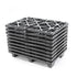 Kunststoff-Displaypalette – 800 x 600 x 130 mm – nestbar – Hochleistungs-PO-Kunststoff