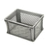 Euro-Stapelkiste aus Kunststoff – 400 x 300 x 220 mm – 20 l Fassungsvermögen – perforierter Boden und Seiten