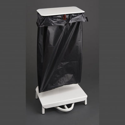 Free-Standing Steel Sack Holder with Pedal Operated Lid, 425 x 440 x 780mm
