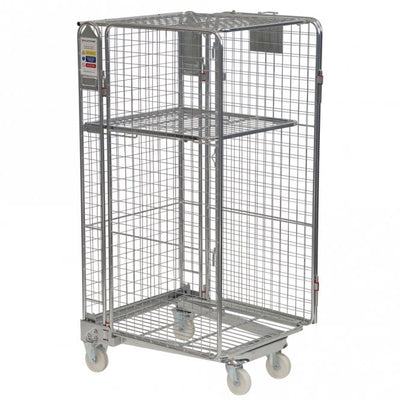 Full Security Nestable A-Frame Roll Pallet, 600kg Capacity, 50 x 50mm Mesh