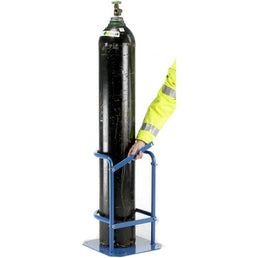 Free-Standing Gas Cylinder Stand Max Dia 280mm Heavy Duty Steel 340W x 310D x 600H mm
