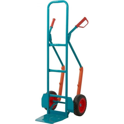 High Back Steel Sack Truck with Puncture Proof Wheels 250kg Capacity