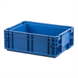 KLT-Stapelbox aus Kunststoff – 396 x 297 x 147,5 mm – 17,35 Liter – Verstärkte Wände – 8 Löcher im Boden