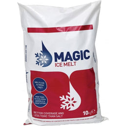 Magic Ice Melt De-icing Salt for Snow and Ice - 10kg Bag, 2000m² Coverage